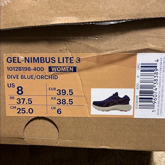 Asics Women's Sneakers - Navy and Purple - Picture 8 of 8